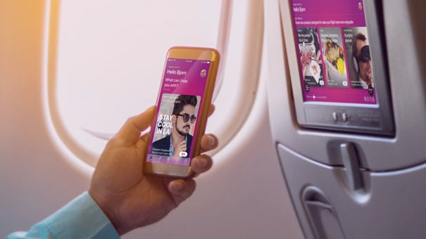 mobile phone in an airplane